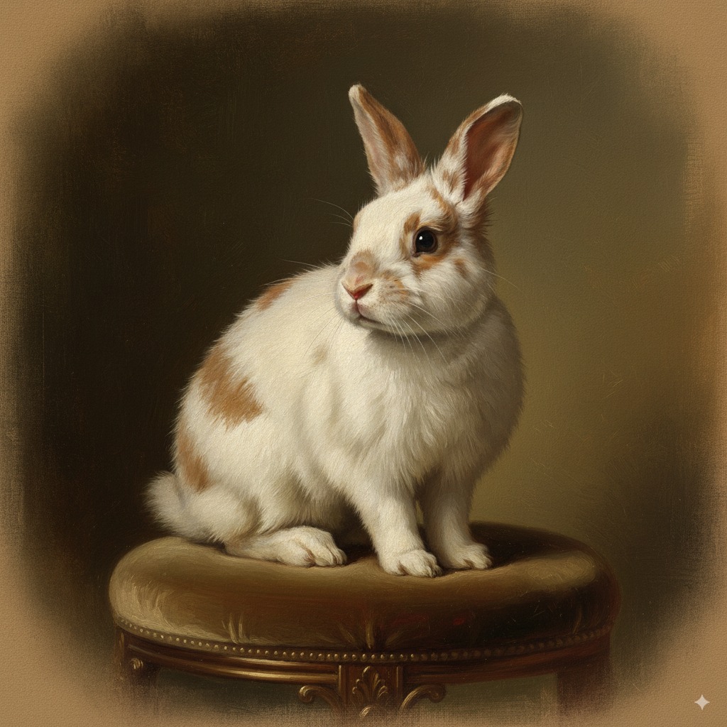 An example of the Painterly Oil Portrait pet portrait style