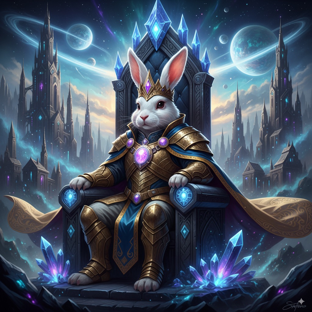 An example of the Planetary Royalty pet portrait style