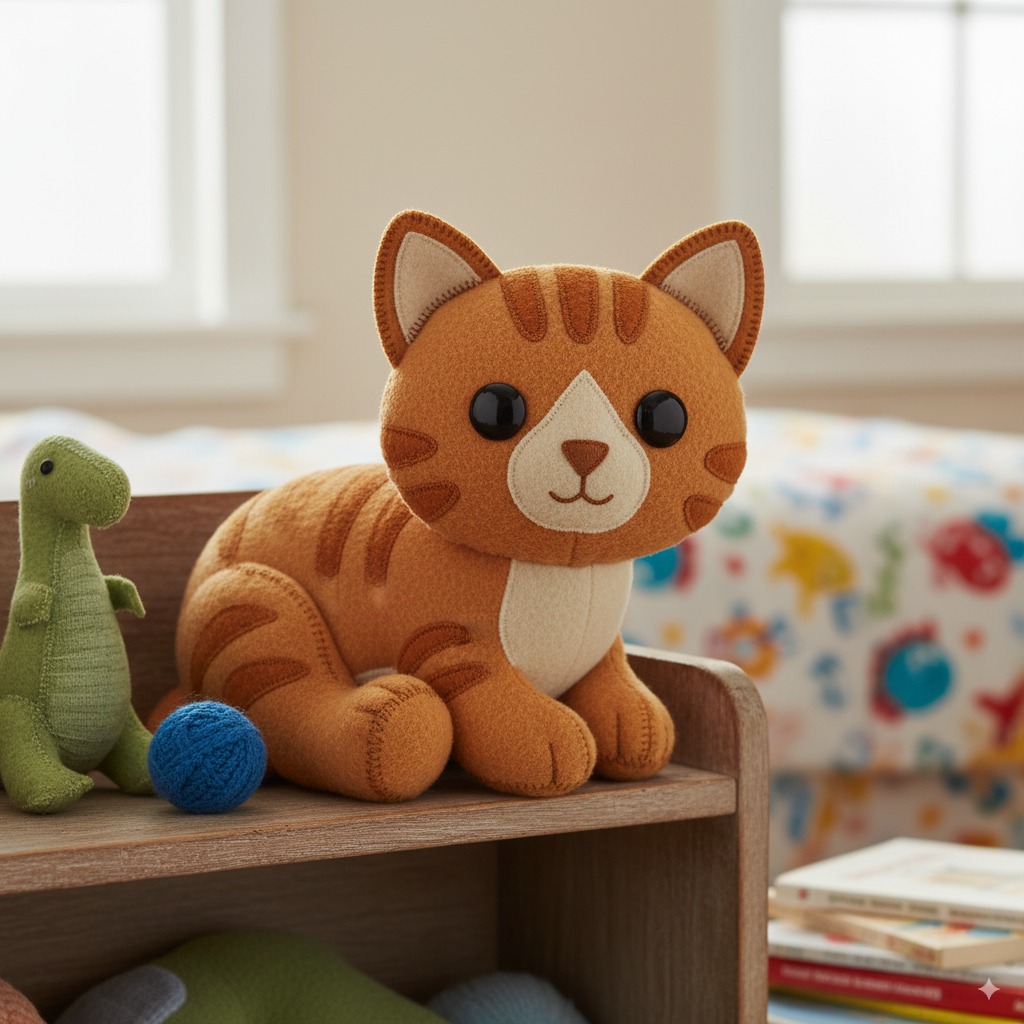 An example of the Stuffed Toy pet portrait style